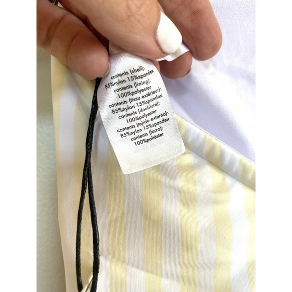 NWT WeWoreWhat Capri One Piece Striped Swim - Picture 8 of 10